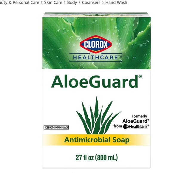 Clorox Healthcare® AloeGuard® Antimicrobial Soap, 27 Ounces Each (2 Pack) | - Picture 1 of 3
